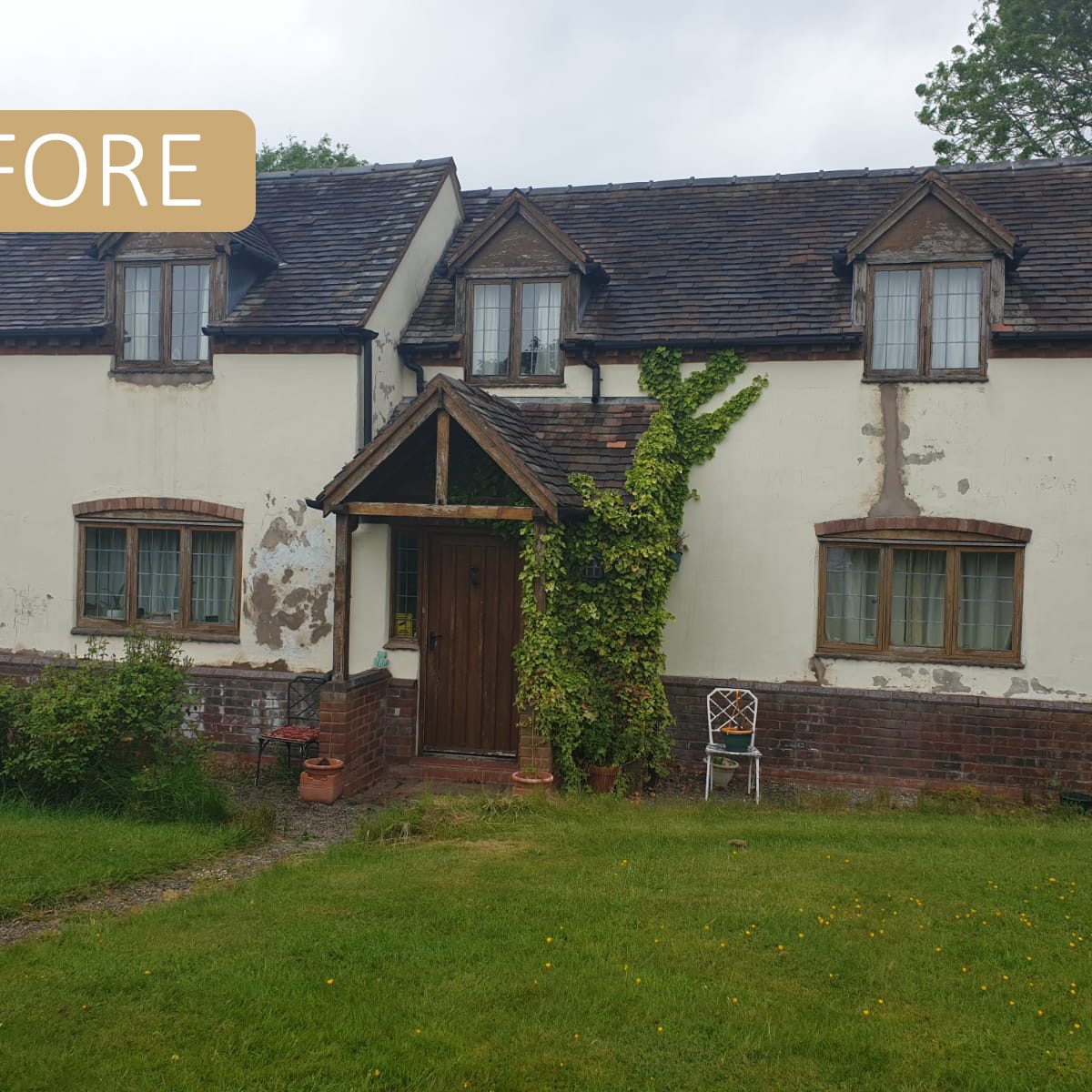xterior Walls Painted on this Cottage