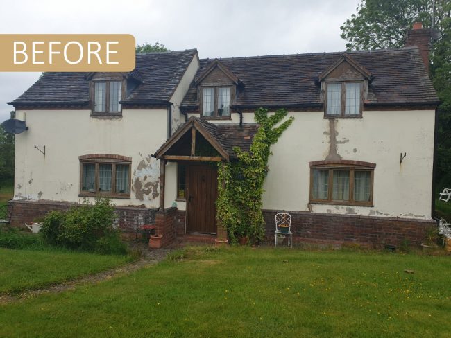 xterior Walls Painted on this Cottage